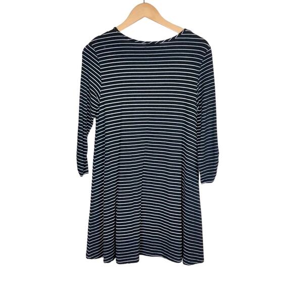 Garnet Hill Striped Swing T-shirt Dress Size Small - Picture 3 of 5